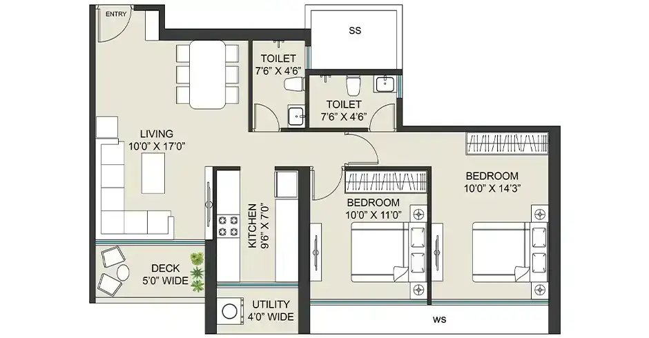 Palm Beach Navi Mumbai Floor Plans